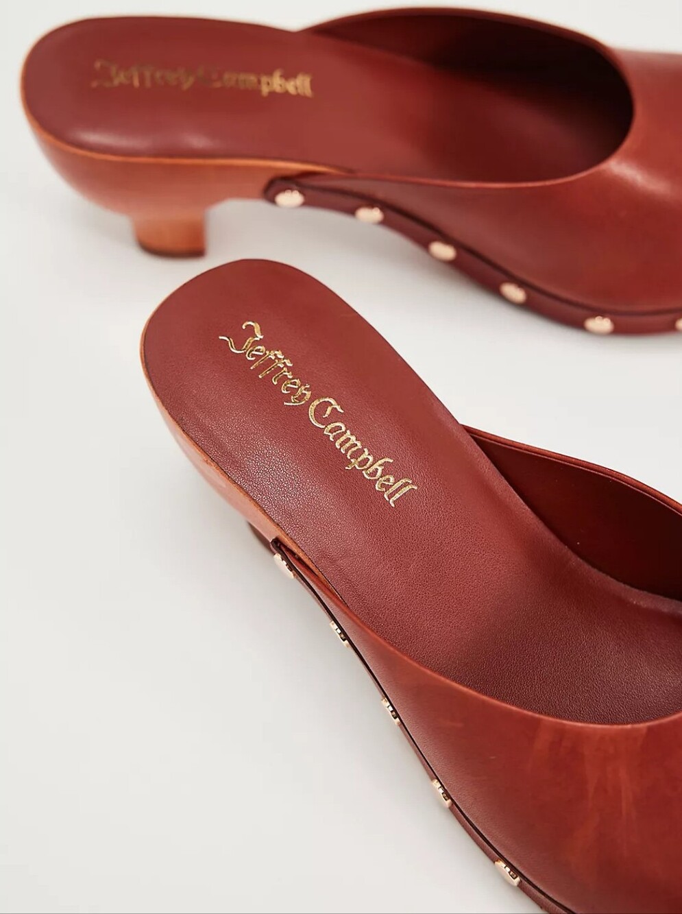 Jeffrey Campbell Blakeney Wooden Clog, Chestnut - Picture 6 of 7